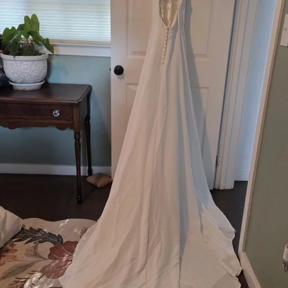 Madison James Elegant White Wedding Dress